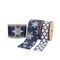 LaRibbons 2 1/2" Wired Ribbon | "Snowflake" Blue/White | 10 Yard Roll